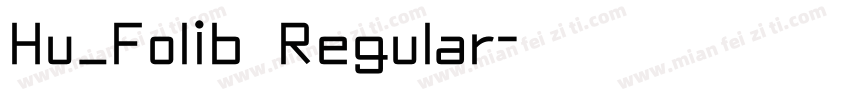 Hu_Folib Regular字体转换